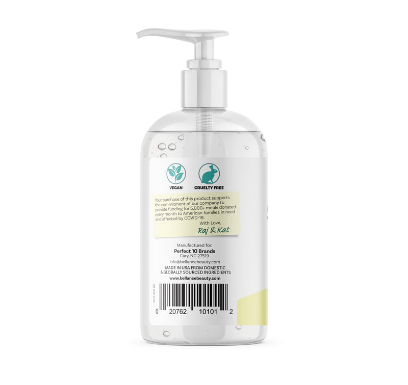 Hand Sanitizer Gel with Tea Tree & Eucalyptus 12oz – Bellancebeauty
